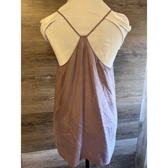 Madewell 100% Silk Camisole Top Halter Mauve Size 2 Small Tank Babydoll - Picture 3 of 8